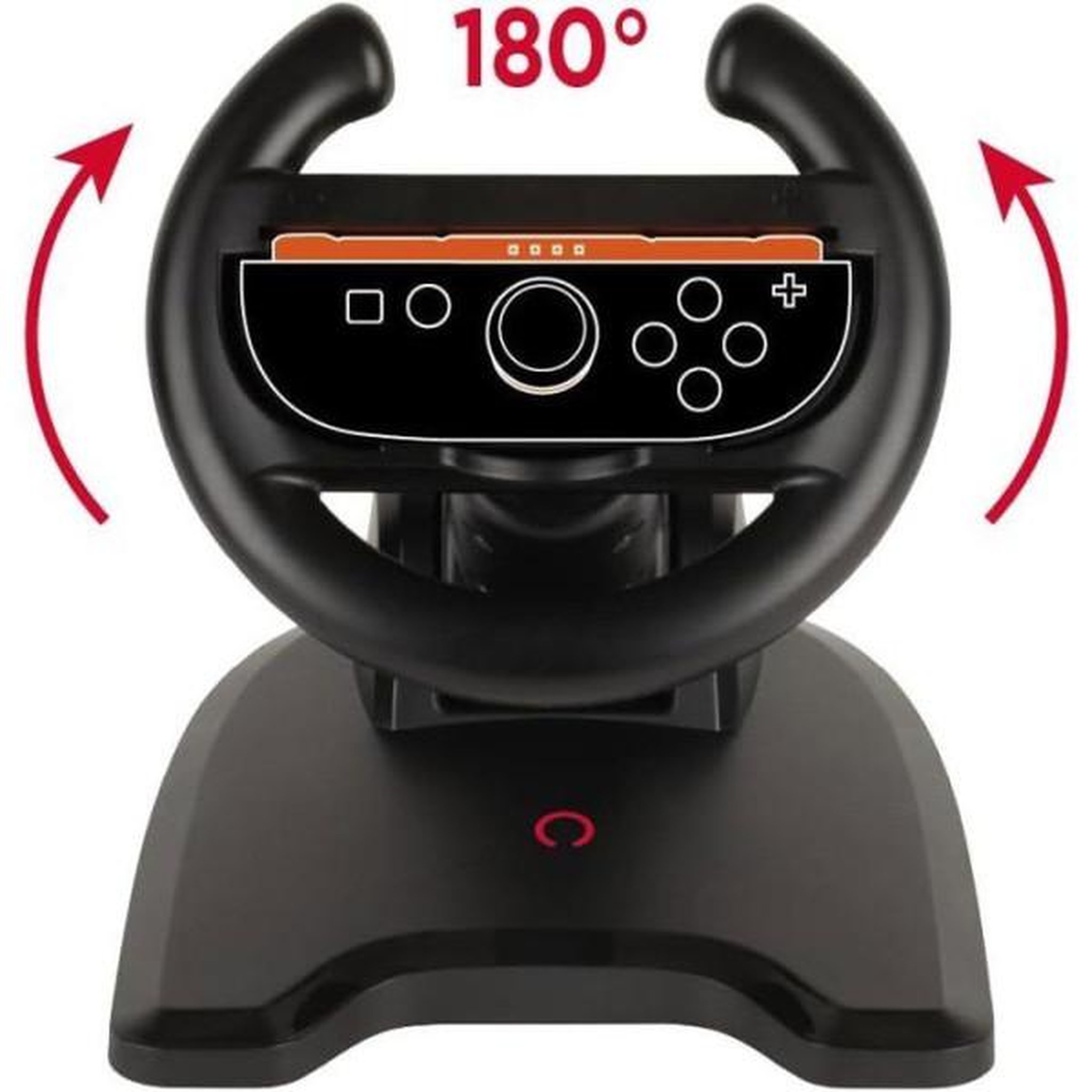 Voir la diapositive 3 : Konix Volant Racing Wheel - Manette Joy-Con Nintendo Switch 2 - Konix - Compatible Mario Kart World - Fixation ventouse - Noir