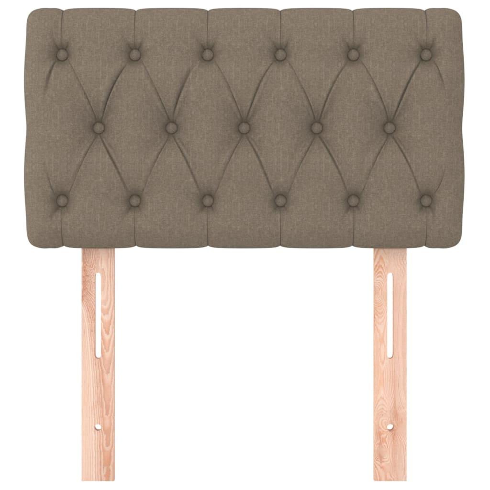 Voir la diapositive 3 : VIDAXL Tete de lit Taupe 80x7x78/88 cm Tissu