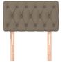 Voir la diapositive 3 : VIDAXL Tete de lit Taupe 80x7x78/88 cm Tissu