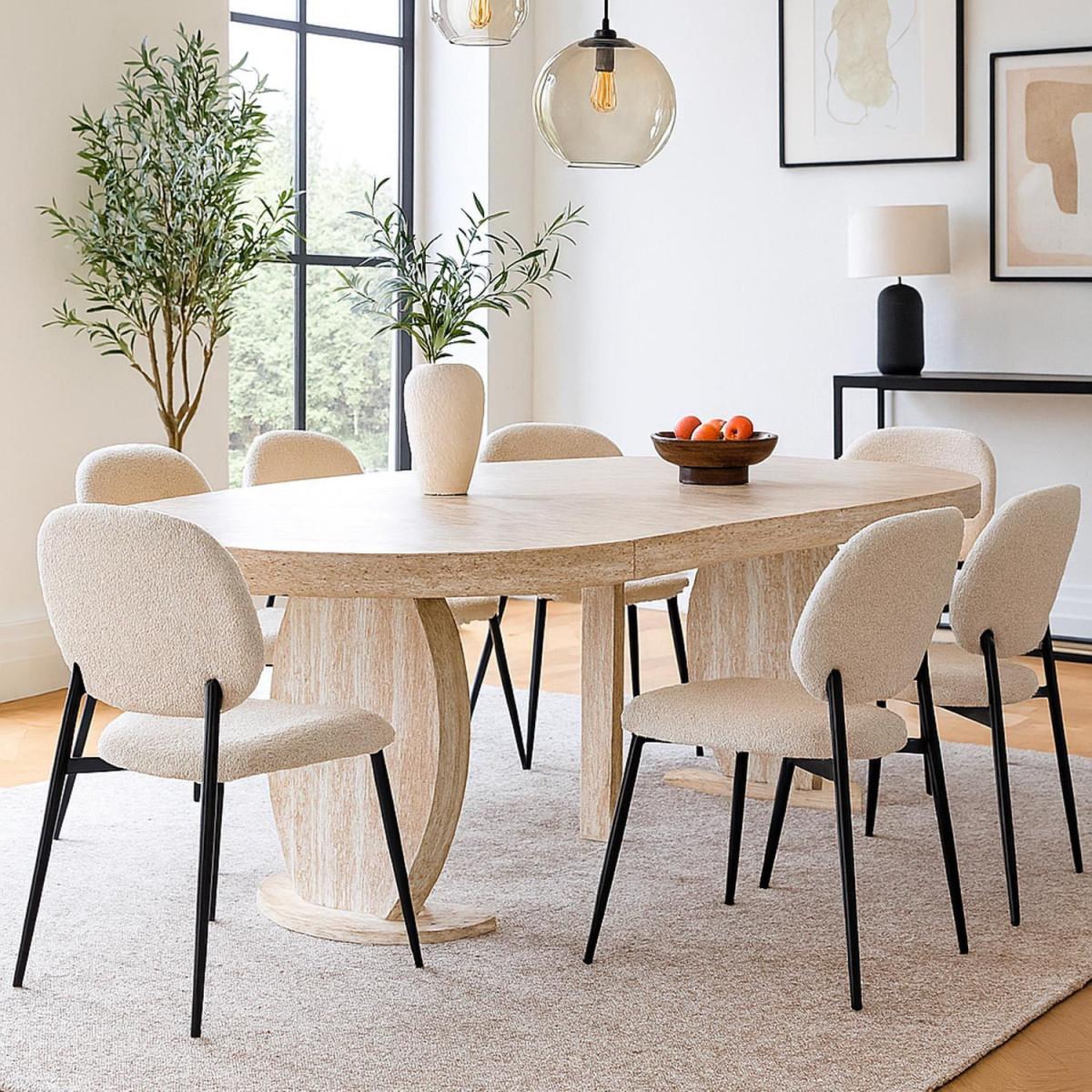 Voir la diapositive 6 : Paris Prix Table à manger extensible  jody   110-260cm beige