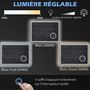 Voir la diapositive 6 : KLEANKIN Miroir lumineux LED salle de bain dim. 80L x 60H cm anti-buée grossissant x3 réglable fonction mémoire