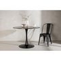 Voir la diapositive 5 : Paris Prix Table à Manger Ronde  Glade  100cm Noir