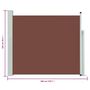 Voir la diapositive 6 : VIDAXL Auvent lateral retractable de patio 100x300 cm Marron