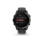 Voir la diapositive 1 : GARMIN Montre connectée Garmin fenix E AMOLED 47mm Acier Gray avec bracelet noir