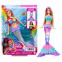 Voir la diapositive 2 : BARBIE Poupée mannequin Barbie Sirène Lumière de rêve