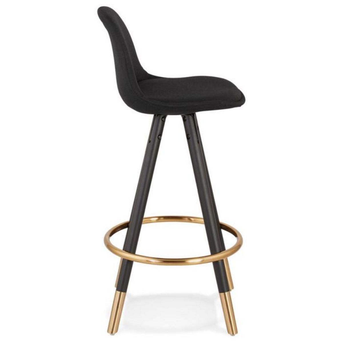 Paris Prix Tabouret de Bar Design  Ratima  87cm Noir & Or