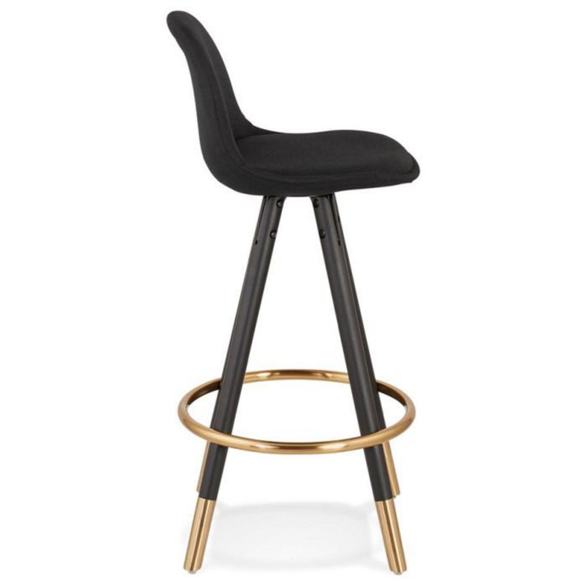 Paris Prix Tabouret de Bar Design  Ratima  87cm Noir & Or