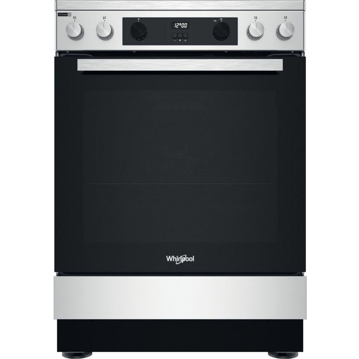 Whirlpool Cuisinière vitrocéramique WS68V8CCX/FR Steam+