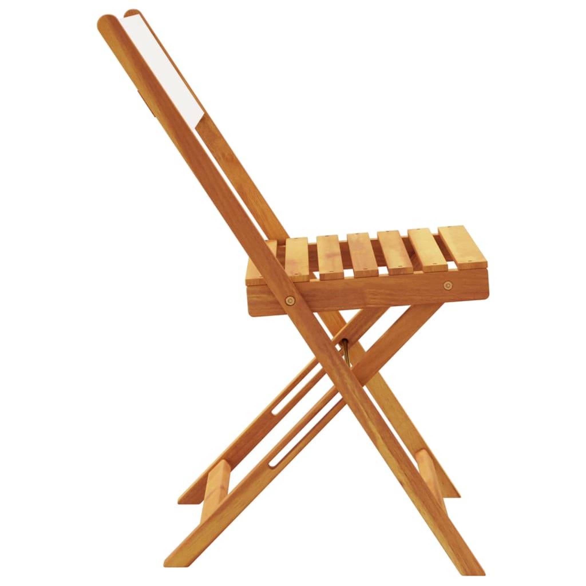 Voir la diapositive 5 : VIDAXL Chaises de jardin pliantes lot de 8 tissu et bois massif