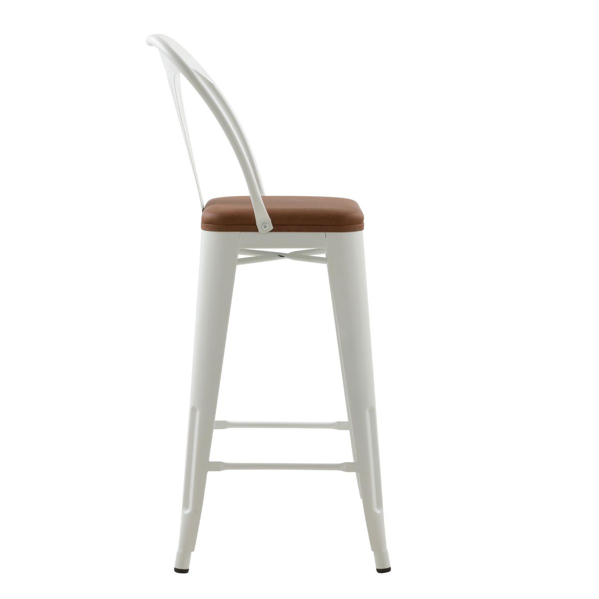 Rendez vous déco Lot de 2 chaises pour îlot central 68 cm noires et marron - Charly