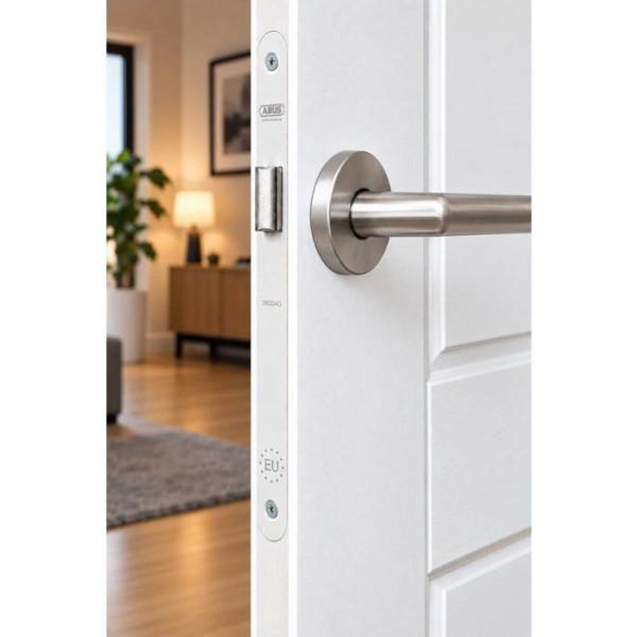 Voir la diapositive 2 : ABUS Serrure a encastrer - ABUS - SE 50 BDC W/G - Bec de cane - Réversible - Axe 50 mm