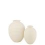Voir la diapositive 2 : Paris Prix Cache-Pot Oval en Terre Cuite  Theron  52cm Blanc