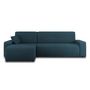Voir la diapositive 6 : BEST MOBILIER Artemisa - canapé d'angle réversible 4 places - convertible avec coffre - en velours côtelé