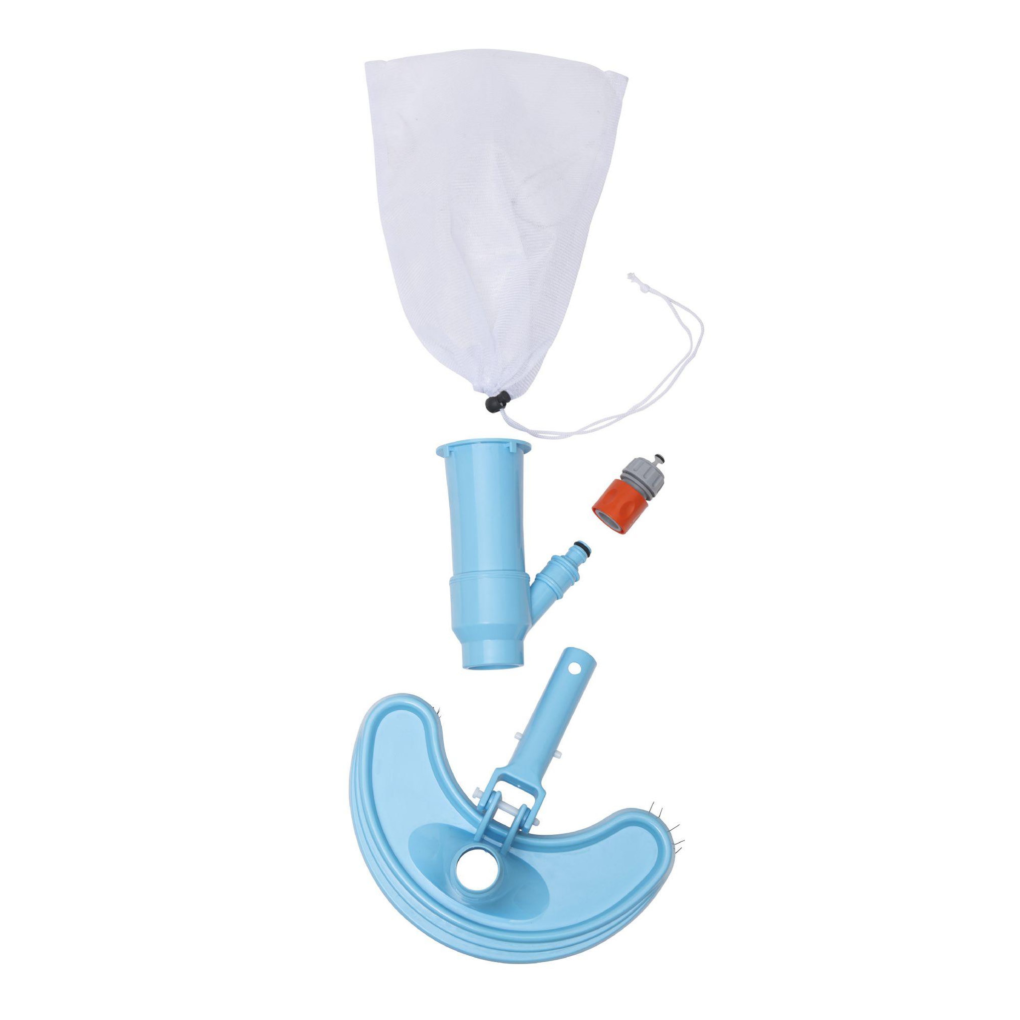 Voir la diapositive 3 : WERKAPRO Aspirateur piscine grande brosse plus filet WERKA PRO