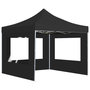 Voir la diapositive 5 : VIDAXL Tente de reception pliable et parois Aluminium 2x2 m Anthracite