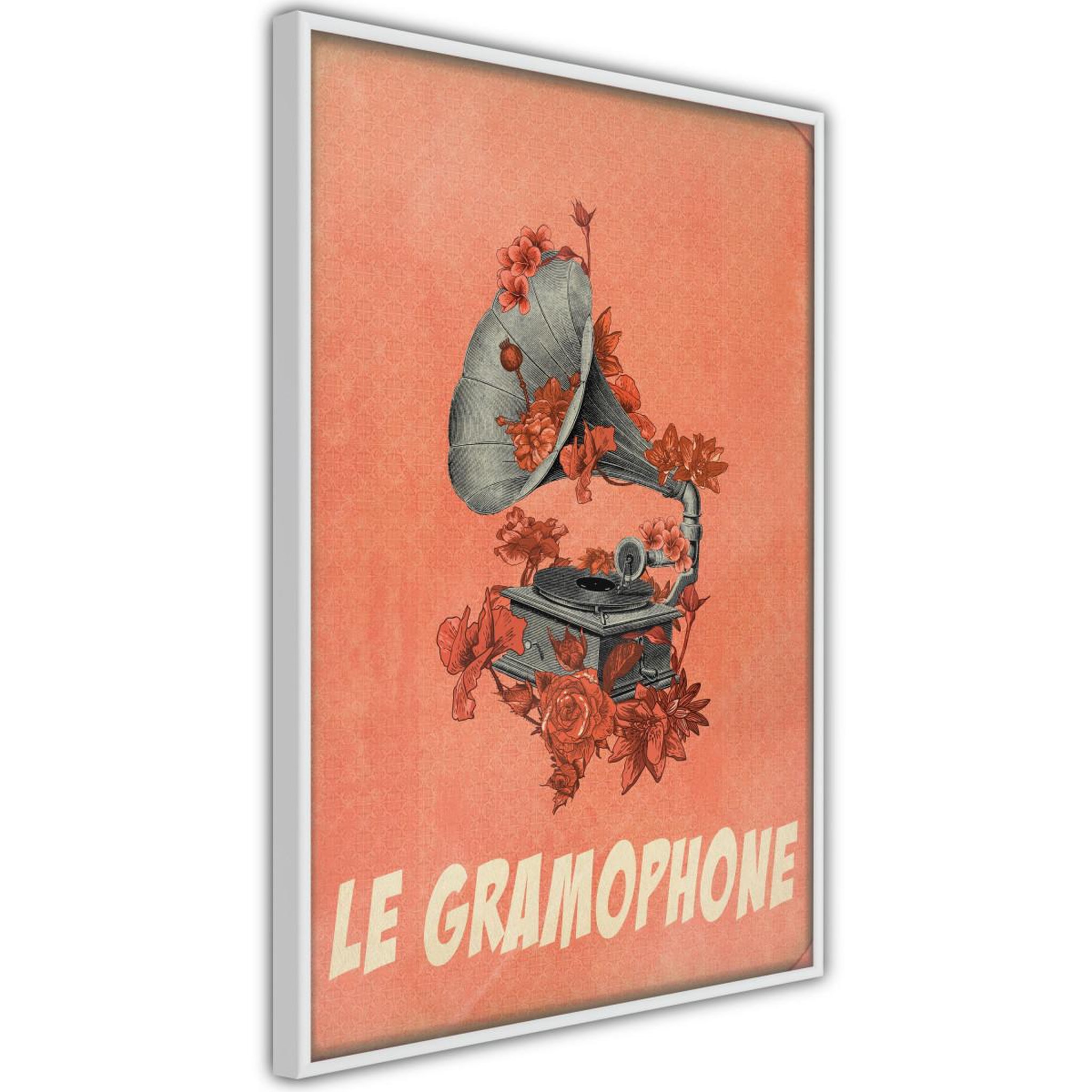 Paris Prix Affiche murale encadrée  retro music