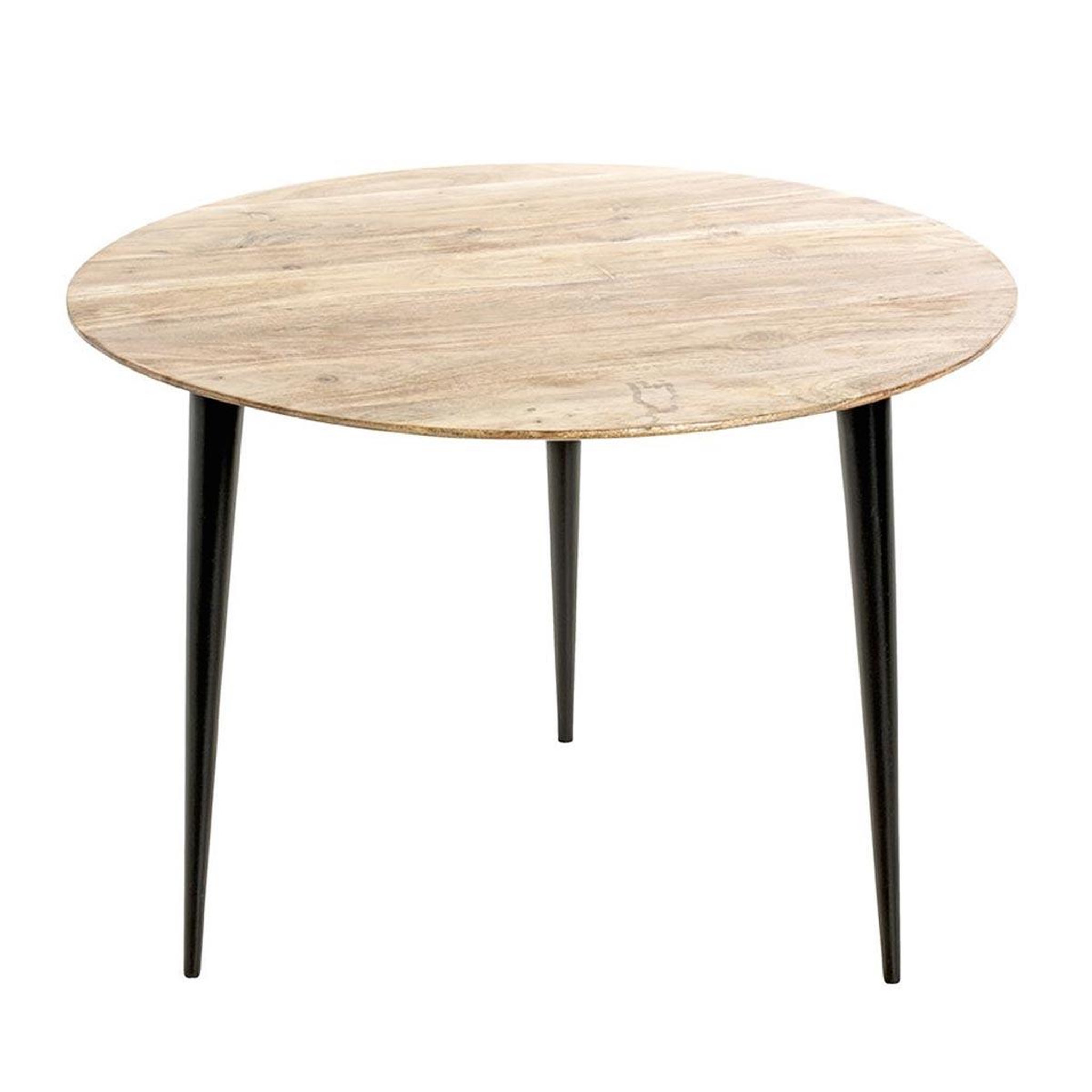 Voir la diapositive 2 : Paris Prix Table basse en bois  ciotat  65cm naturel & noir