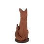 Voir la diapositive 3 : Paris Prix Statue Renard Assis  Automn  52cm Rouille