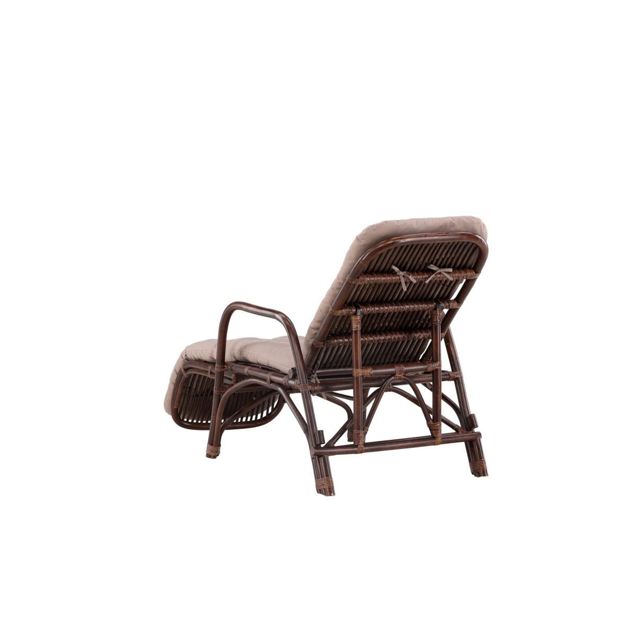 Voir la diapositive 6 : Paris Prix Chaise longue en rotin  nella  177cm noyer