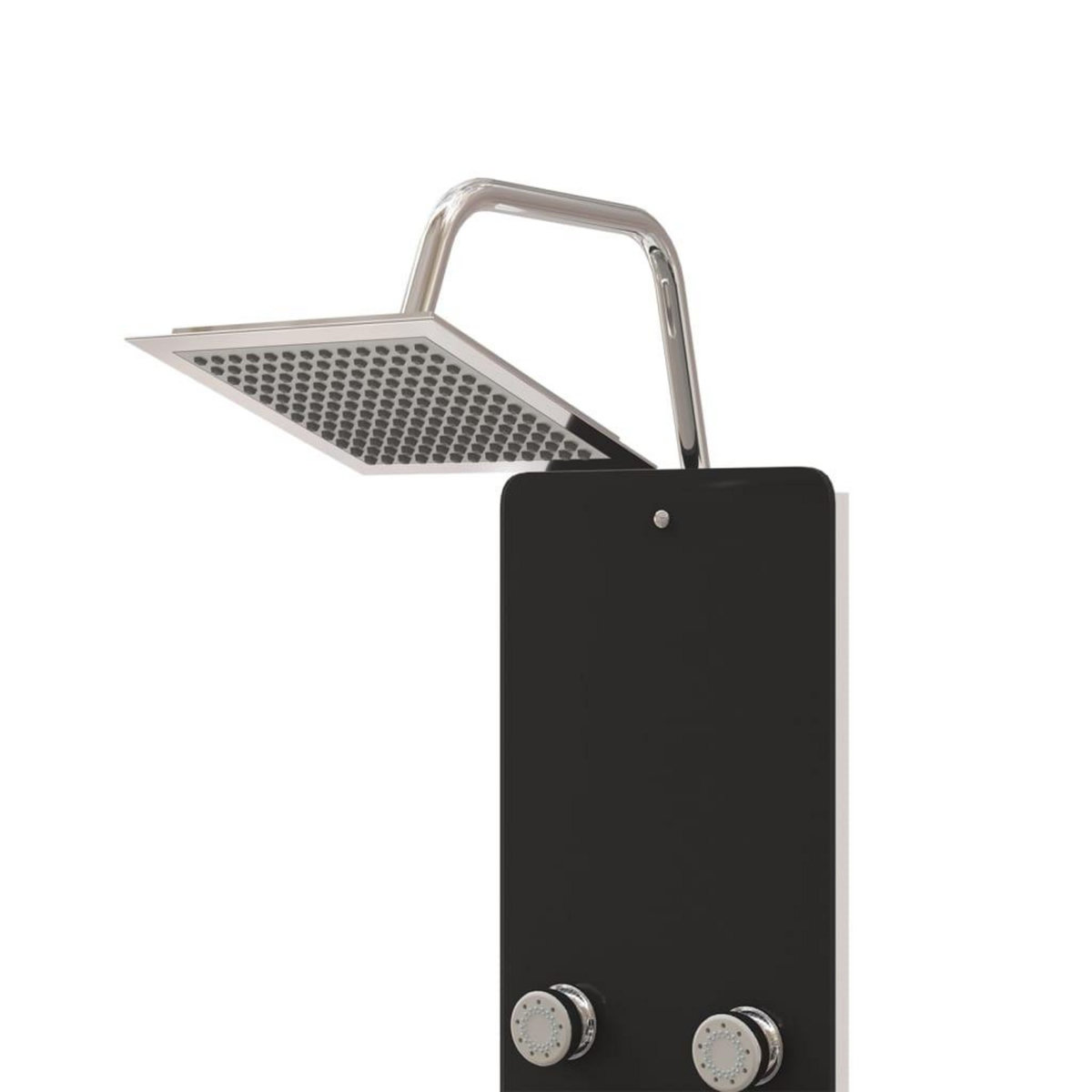 VIDAXL Panneau de douche Verre 25x47,5x130 cm Noir