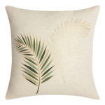 Paris Prix Coussin Déco  Isadora  45x45cm Beige & Vert Sauge