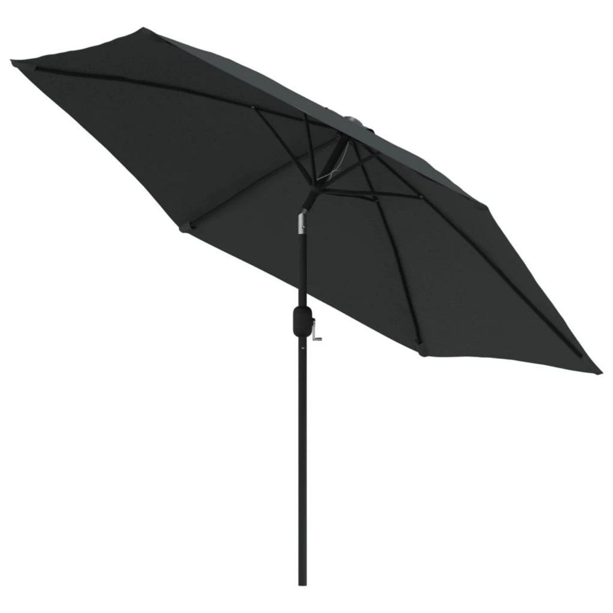 VIDAXL Parasol d'exterieur avec poteau en metal 300 cm Anthracite