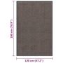 Voir la diapositive 6 : VIDAXL Paillasson touffete 120x180 cm Marron fonce