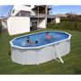 Voir la diapositive 1 : Piscine acier ovale renforts