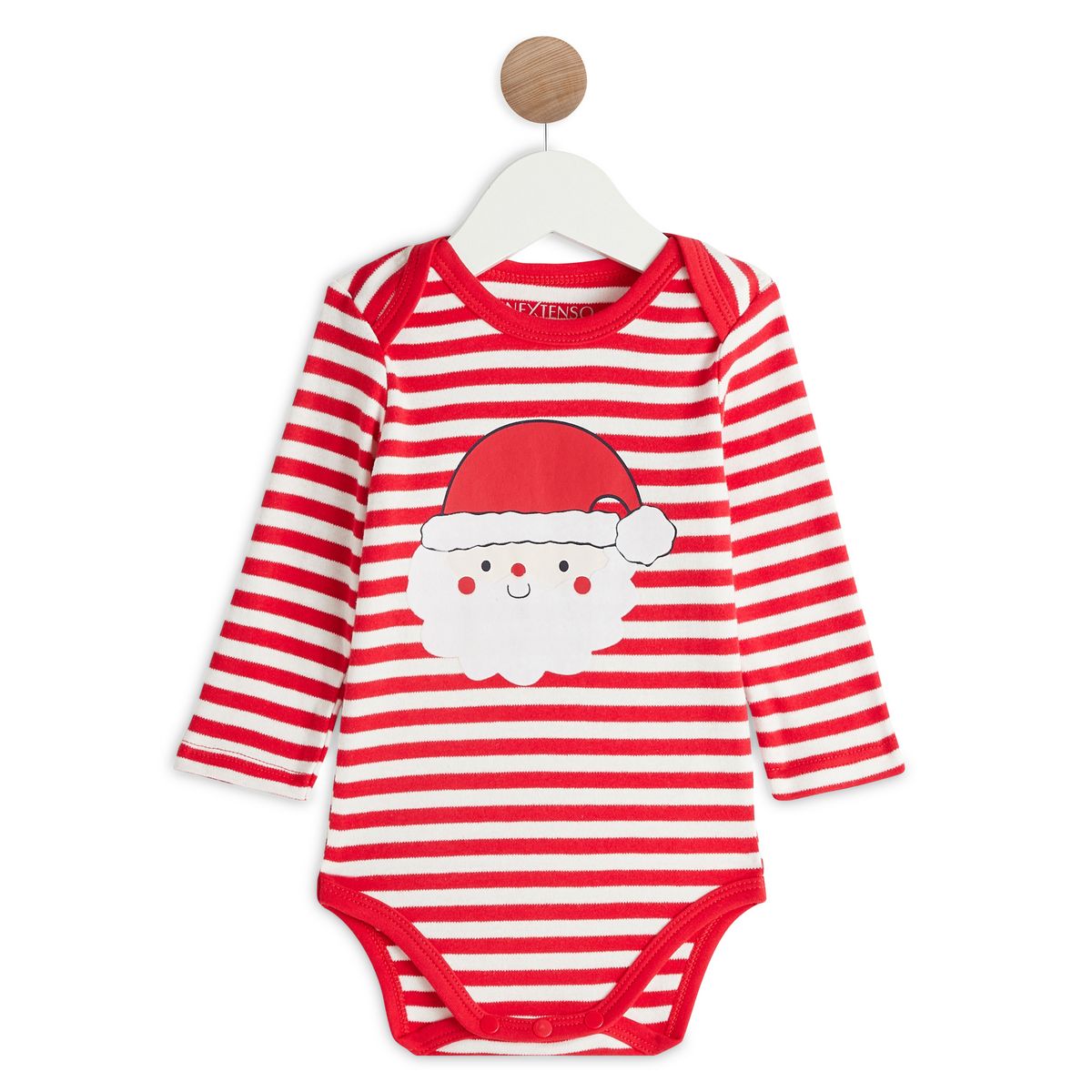 INEXTENSO Body manches longues père noël bébé garçon