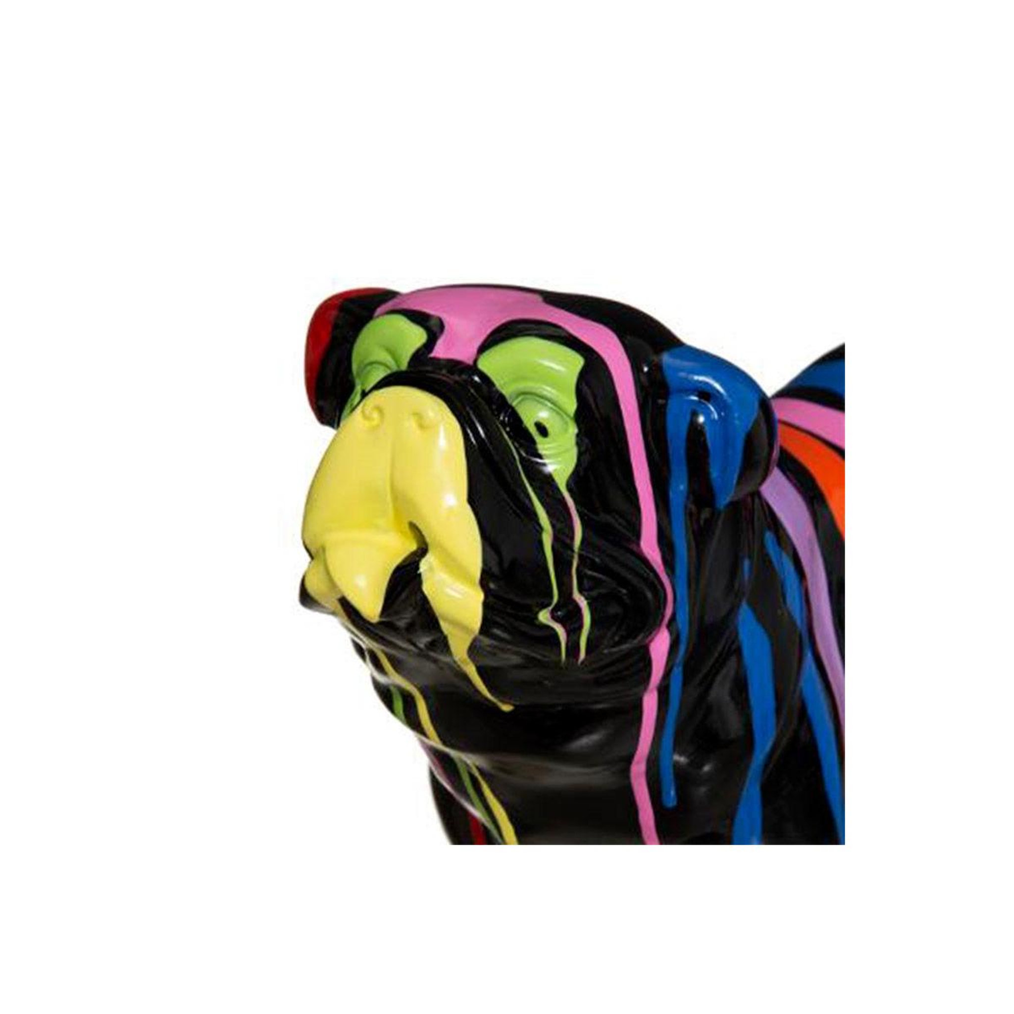 Voir la diapositive 3 : ATMOSPHERA Statuette déco  chien peint  25cm noir