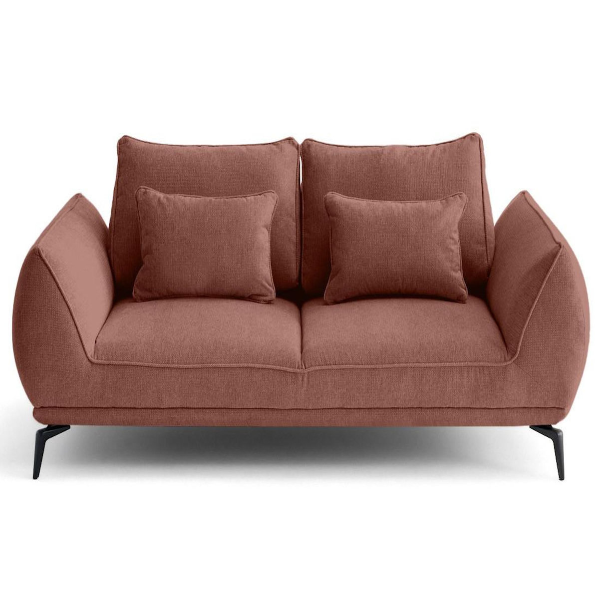LISA DESIGN Arica - canapé droit 2 places en tissu texturé