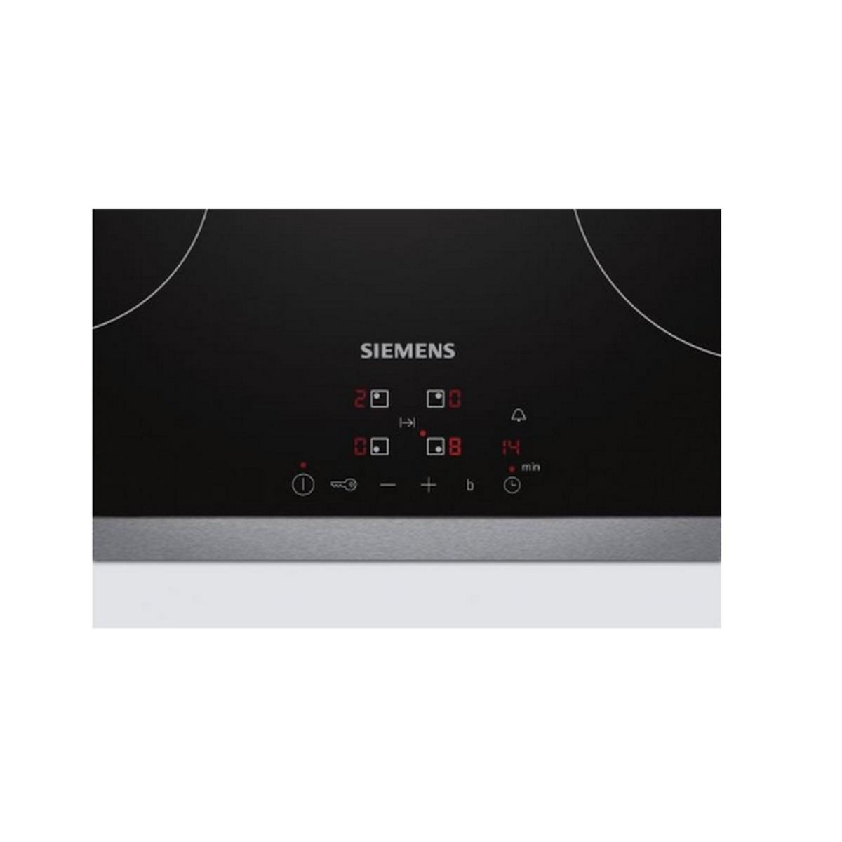 Siemens Table de cuisson aspirante induction 60cm 4 foyers 7400w noir - ED611BS16E