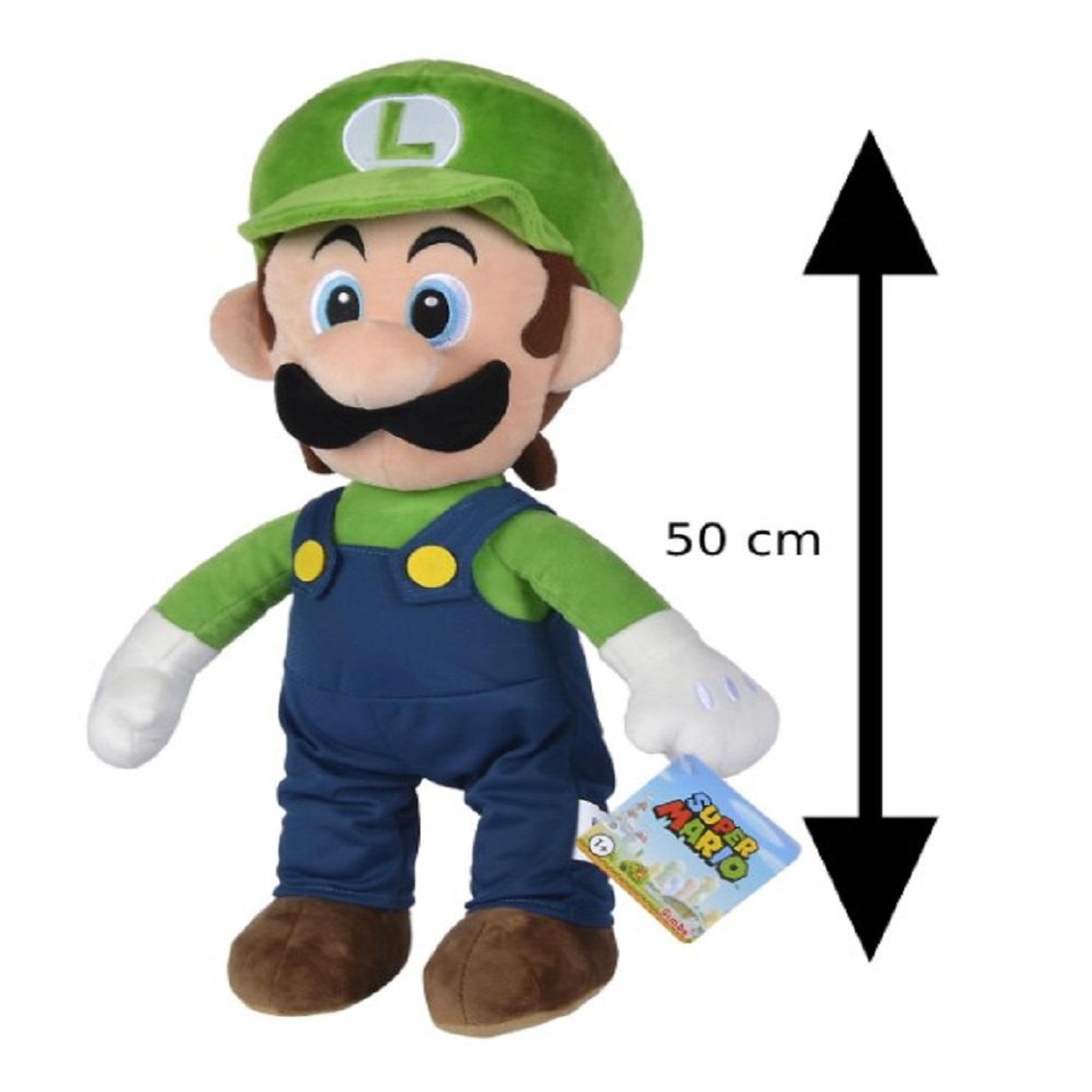 Voir la diapositive 3 : SIMBA Peluche Luigi 50 cm Nintendo 