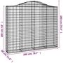 Voir la diapositive 6 : VIDAXL Paniers a gabions arques 4 pcs 200x30x160/180 cm Fer galvanise