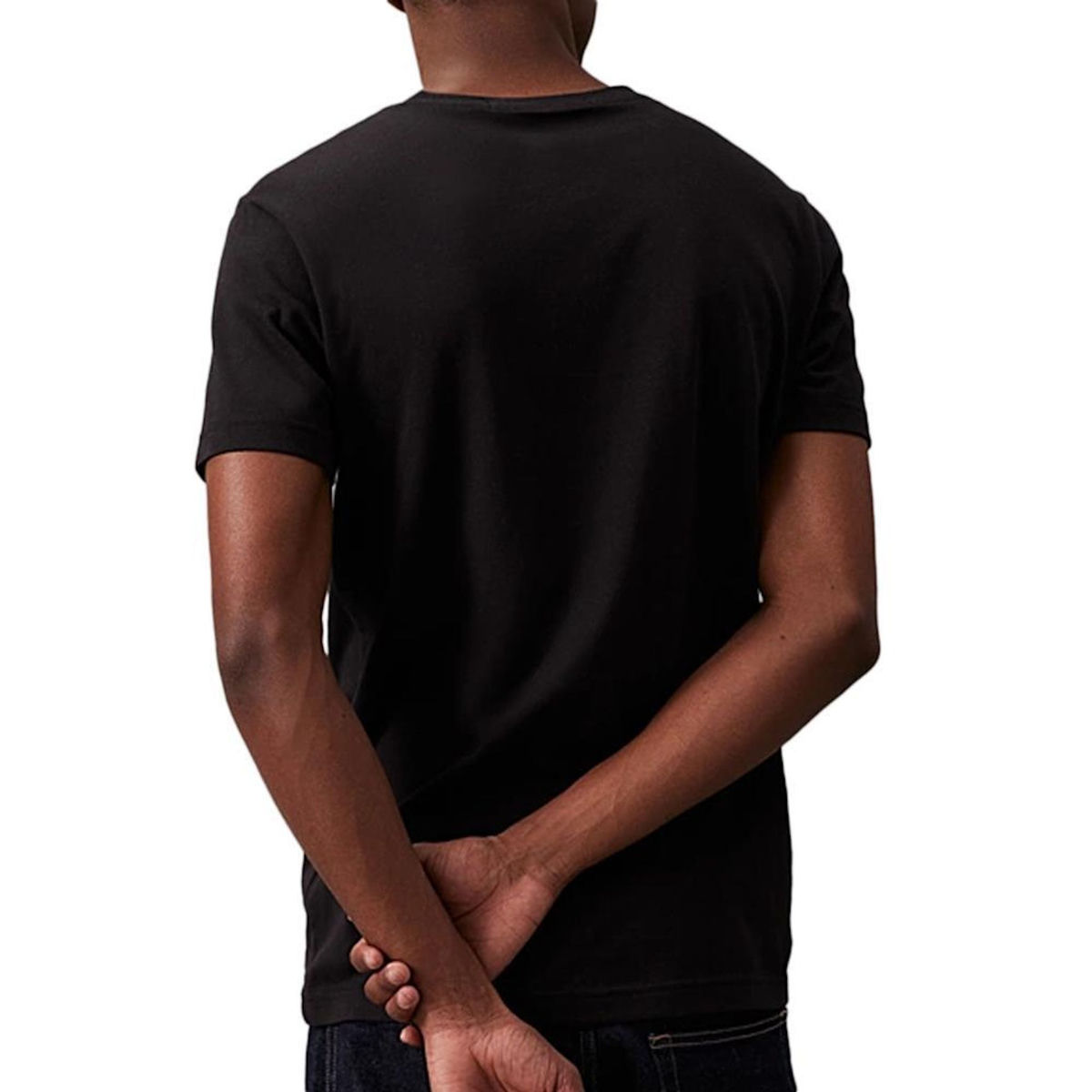 CALVIN KLEIN JEANS T-Shirt Noir/Rouge Homme Calvin Klein JeansCore Institutional