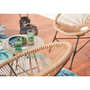 Voir la diapositive 6 : CONCEPT USINE Salon de jardin 2 fauteuils ronds et table basse naturel ACAPULCO