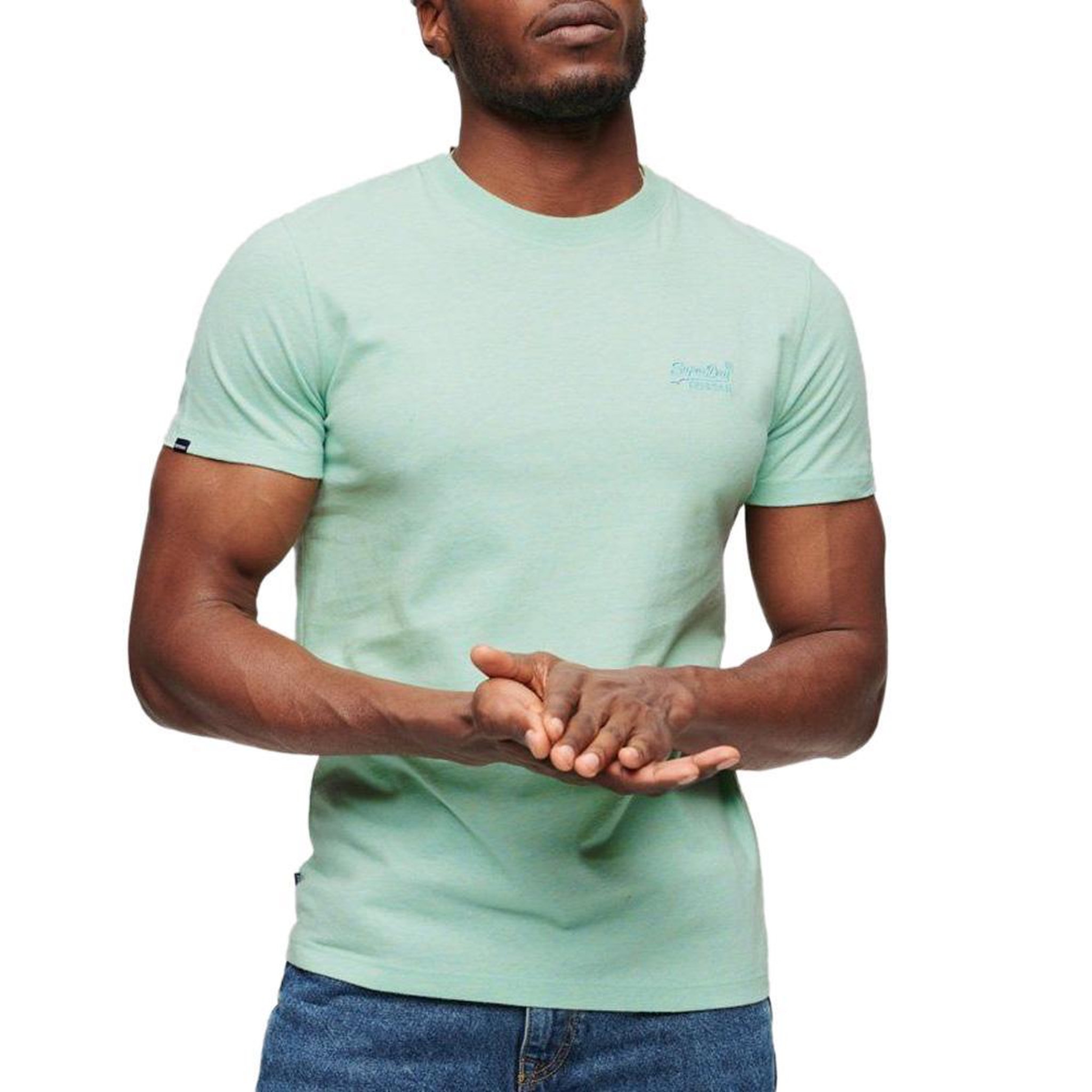SUPERDRY T-shirt Vert Homme Superdry Vintage LogoR6Ts. Coloris disponibles : Vert