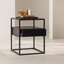 Voir la diapositive 4 : Paris Prix Table d'Appoint Design  Fortaleza  51cm Noir