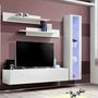 Voir la diapositive 3 : Paris Prix Meuble TV Mural Design  Fly II  260cm Blanc