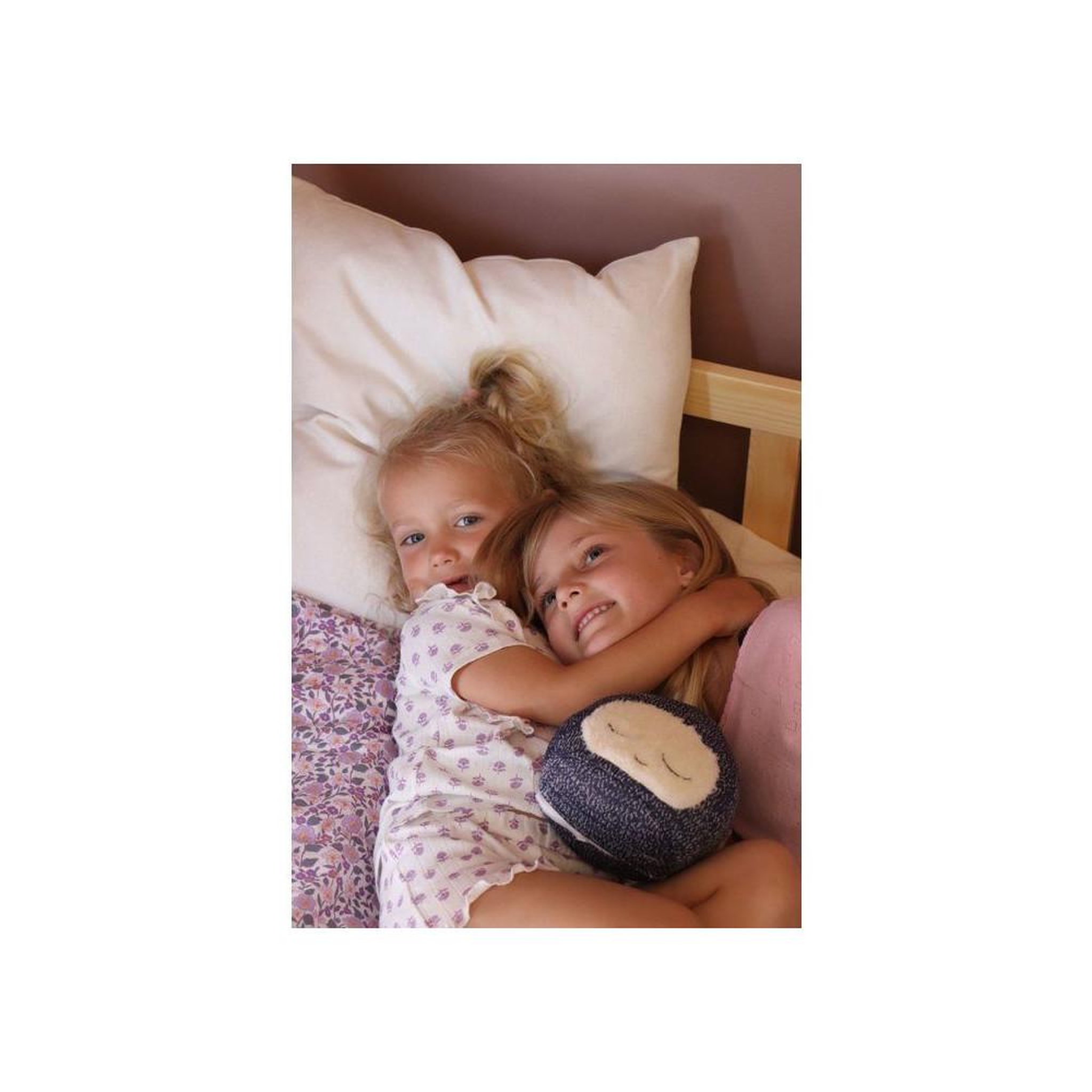 Voir la diapositive 4 : MORPHEE Jouet peluche pour bébé Gaby, activation aux pleurs, module sonore avec 6 sons apaisants, bruit blanc et battement de cœur, couleur bleu nuit et beige