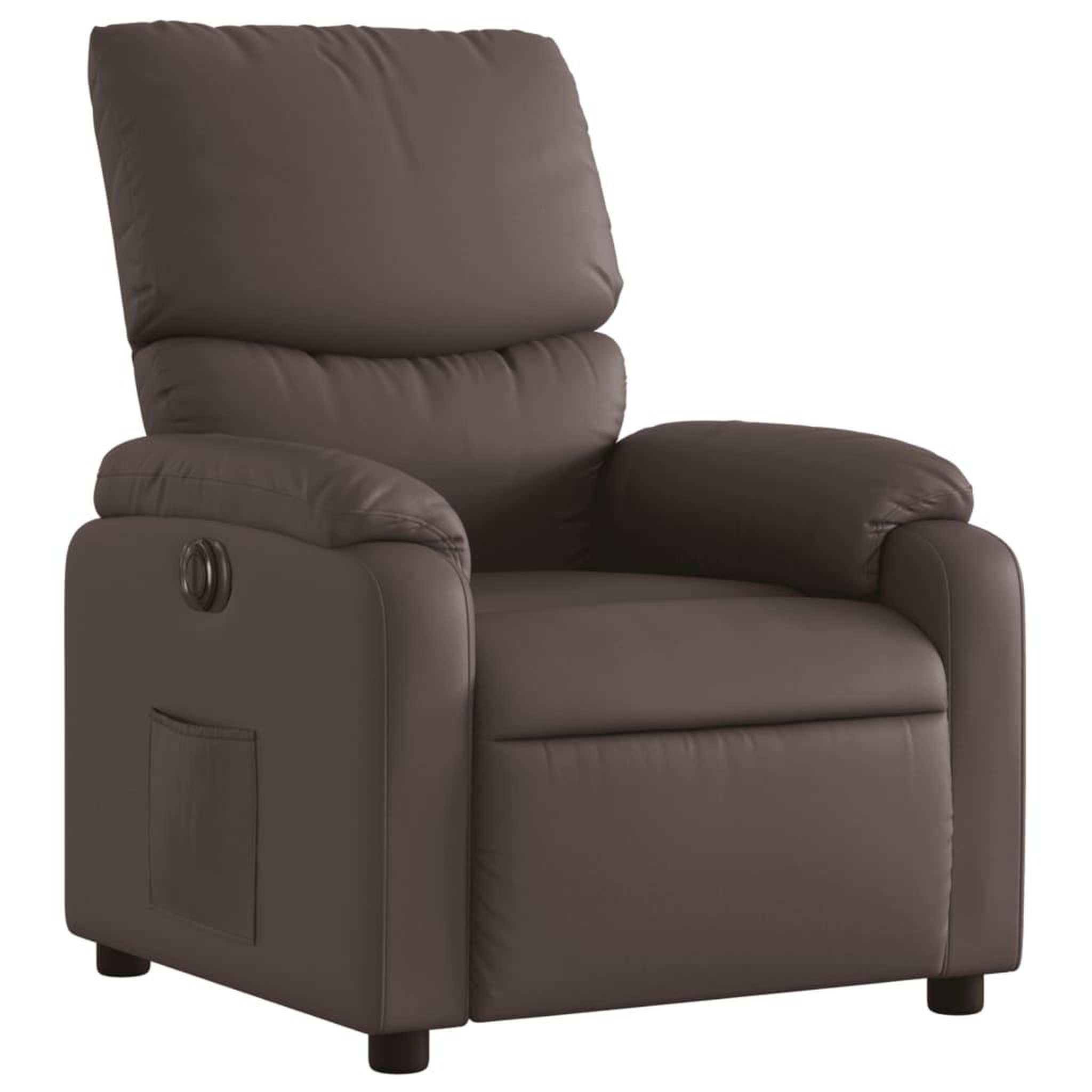 Voir la diapositive 4 : VIDAXL Fauteuil inclinable electrique Marron Similicuir