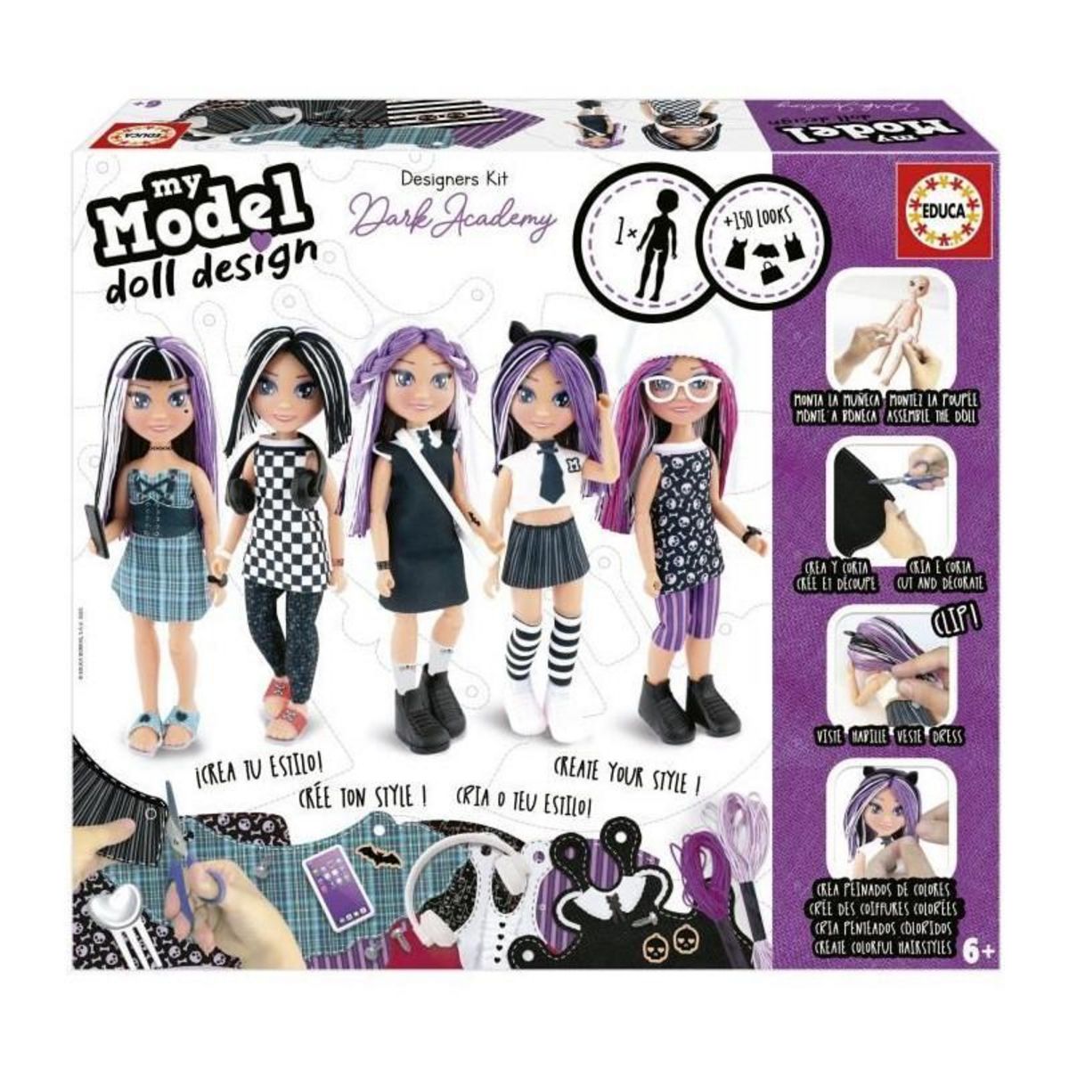 EDUCA MY MODEL DOLL DESIGN MOON FASHION STYLE - EDUCA - Jeu de stylisme - 19827