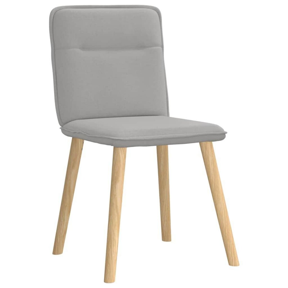 VIDAXL Chaises a manger lot de 2 gris nuage tissu