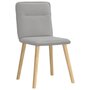 Voir la diapositive 3 : VIDAXL Chaises a manger lot de 2 gris nuage tissu