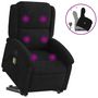 Voir la diapositive 2 : VIDAXL Fauteuil de massage inclinable Noir Velours
