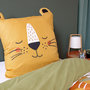 Voir la diapositive 3 : Home collection Parure housse de couette 100% microfibre 140x200 cm, rey