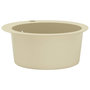 Voir la diapositive 4 : VIDAXL Evier de cuisine Granit Seul lavabo Rond Beige