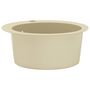 Voir la diapositive 4 : VIDAXL Evier de cuisine Granit Seul lavabo Rond Beige