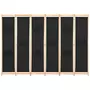 VIDAXL Cloison de separation 6 panneaux Noir 240 x 170 x 4 cm Tissu
