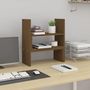 Voir la diapositive 3 : VIDAXL Support de moniteur Marron miel (39 72)x17x43 cm Bois de pin